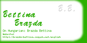 bettina brazda business card